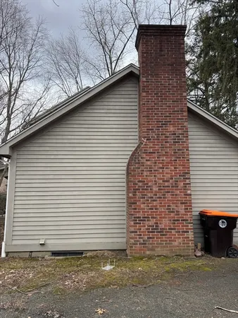 a side view of a house