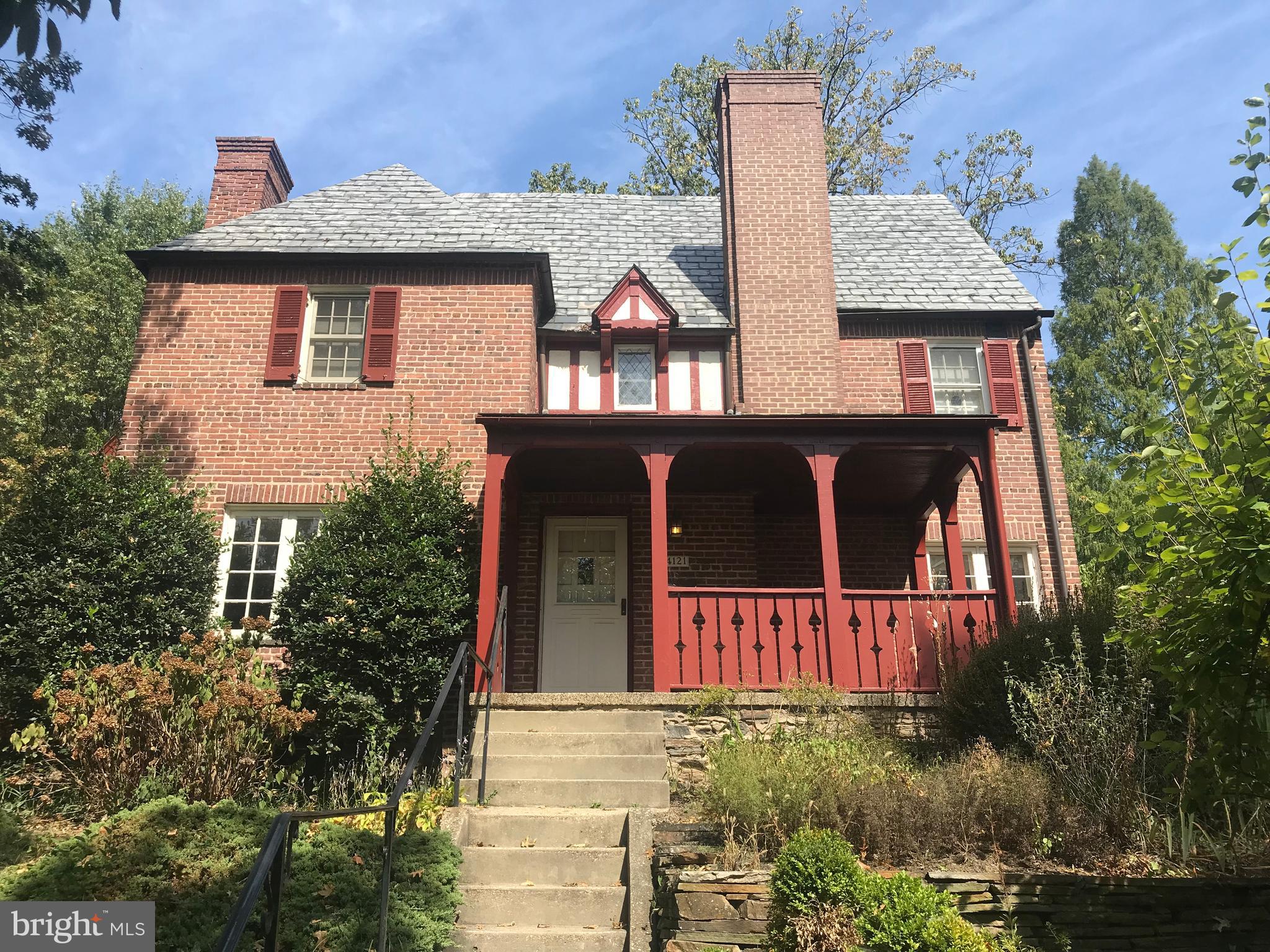 4121 Westview Road Baltimore, MD 21218 - Photo 1 of 45 Delightful Tudor Semi-Detached on Storybook Street
