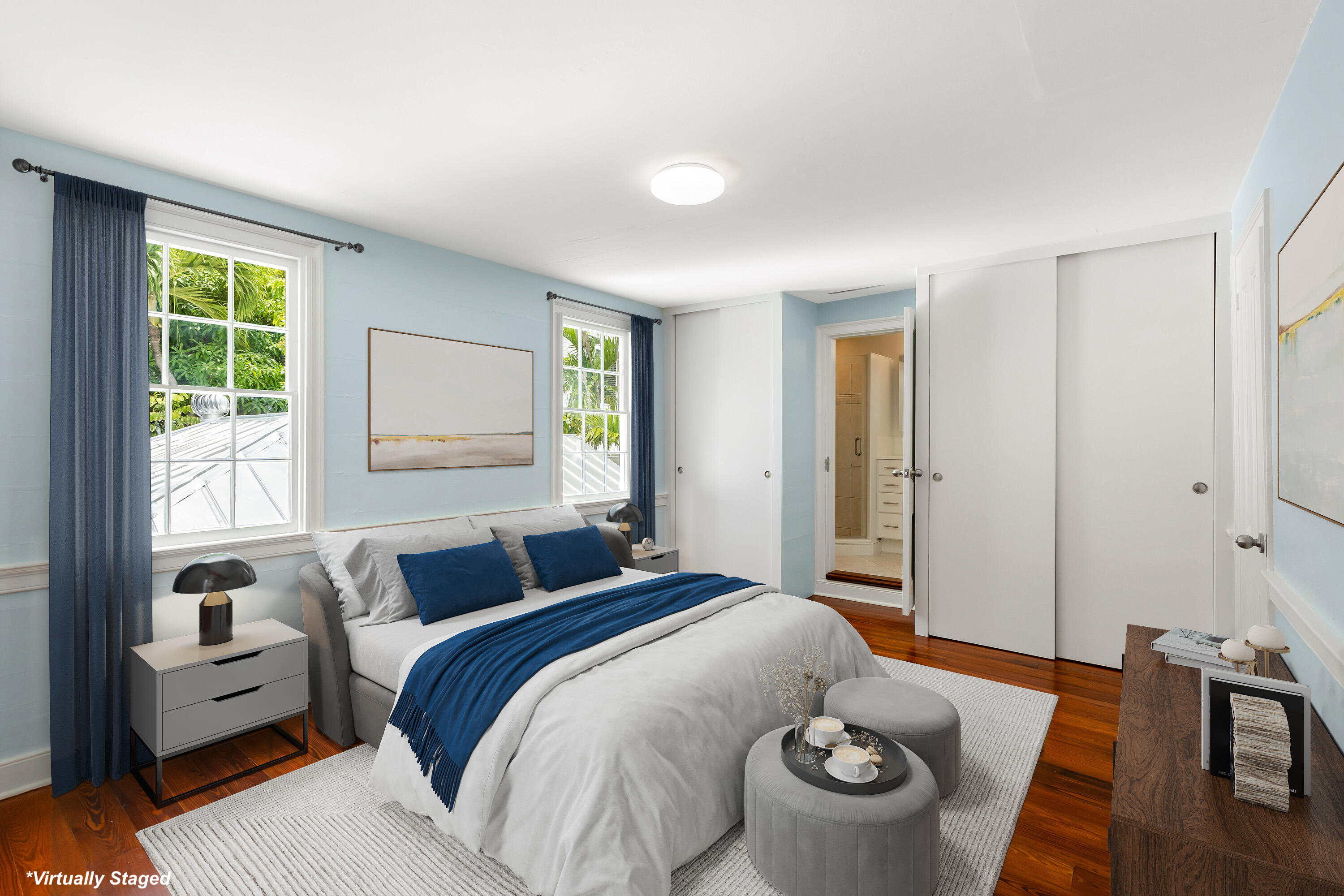 408 William Street Key West, FL 33040 - Photo 25 of 58 a bedroom with bed and window