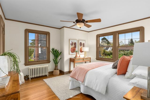 a view of a city with lots of trees