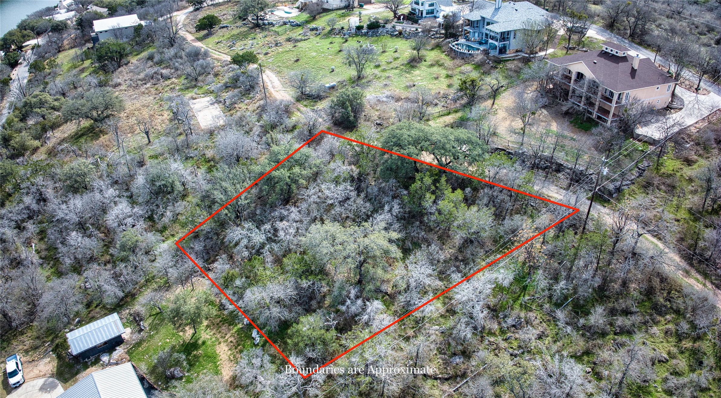 0 Uno Street Marble Falls, TX 78654 - Photo 20 of 25 View of property location featuring property boundaries highlighted