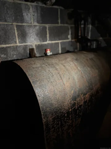 a view of a room with shelves