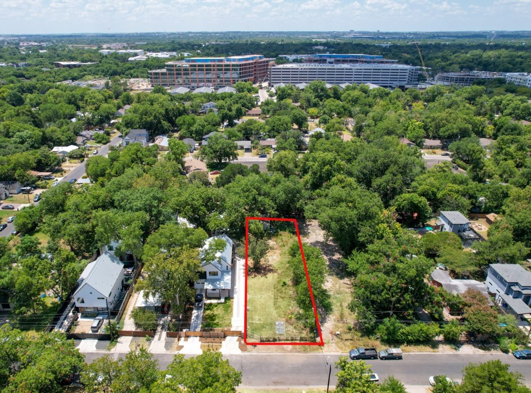 4801 Prock Lane Austin, TX 78721 - Photo 1 of 1 an aerial view of a house with a yard