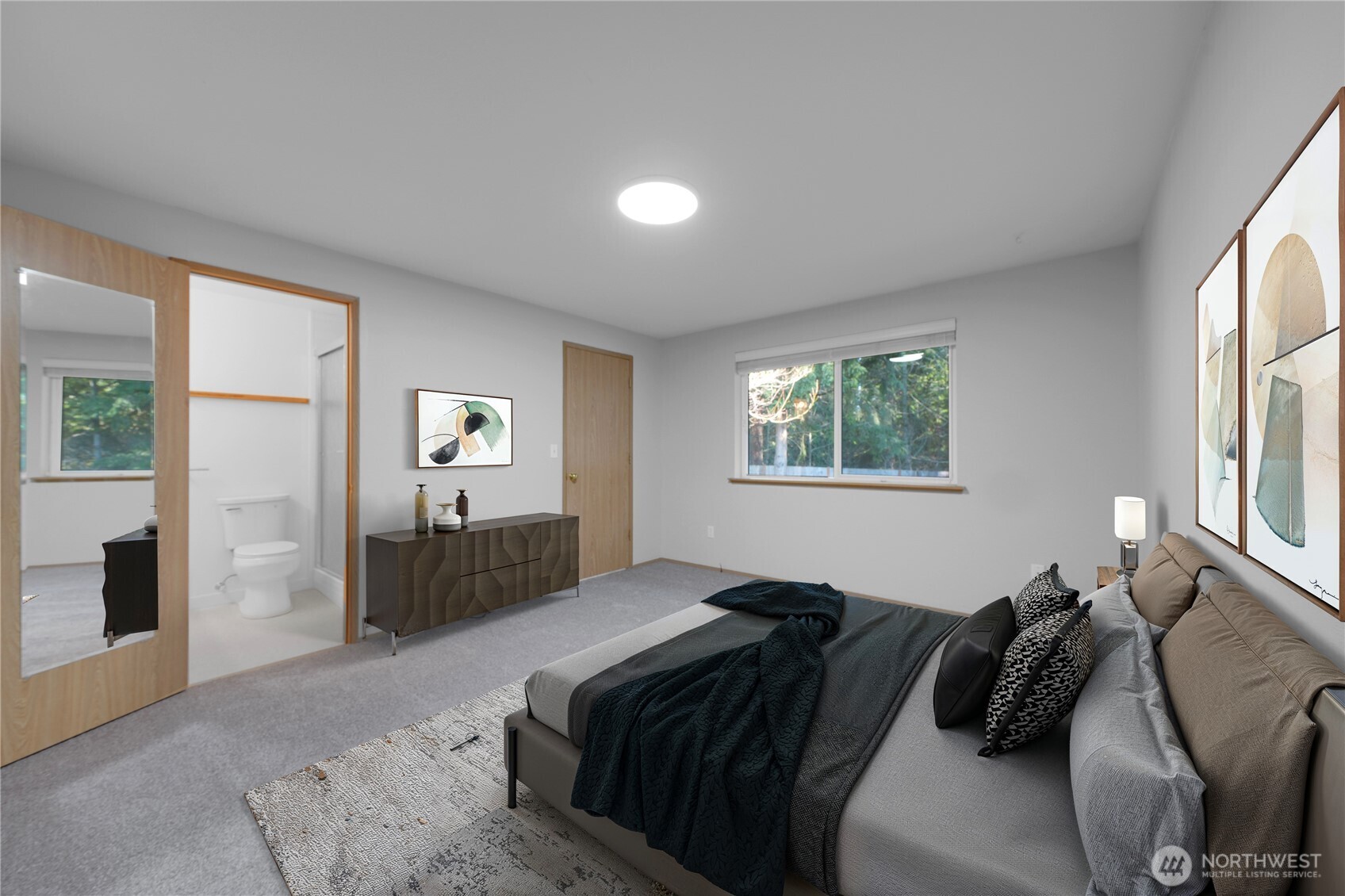 24005 72nd Avenue East Graham, WA 98338 - Photo 13 of 32 a bedroom with a bed and a window