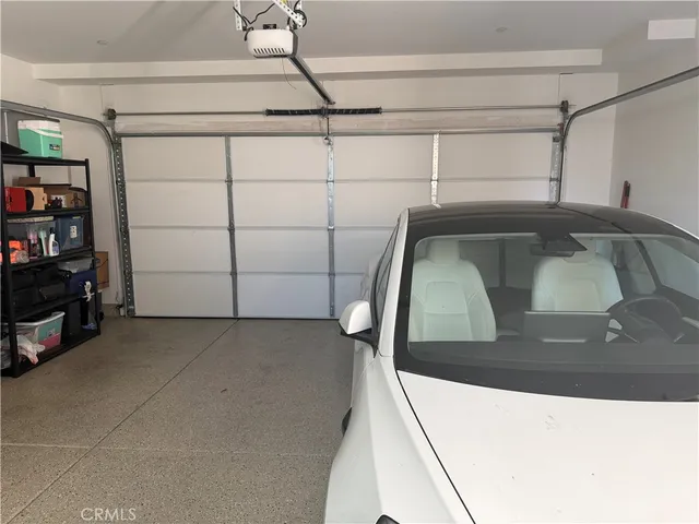 a view of a garage