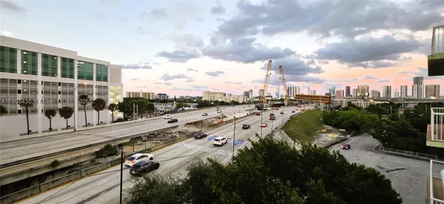 a view of car parked
