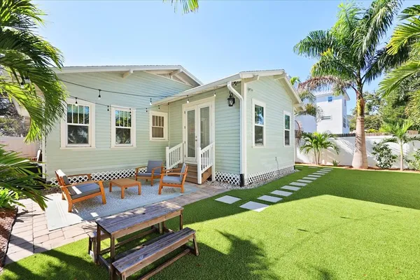 an aerial view of multiple house