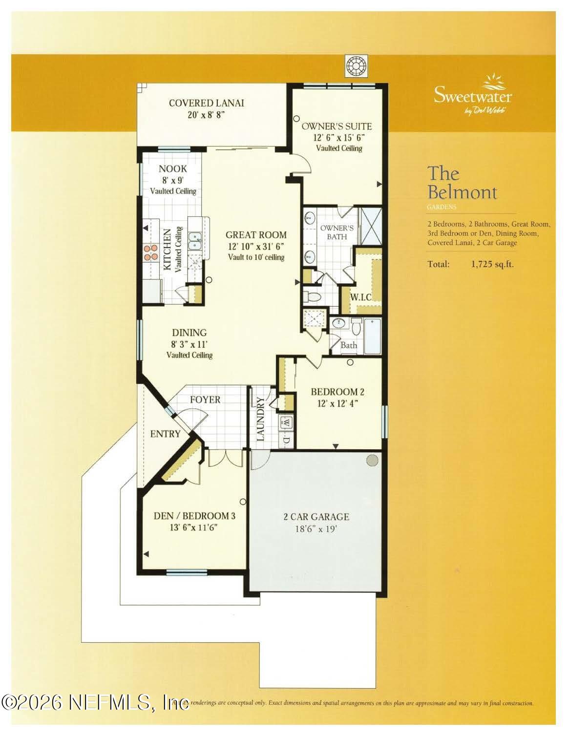 9092 Sweet Tree Trail Jacksonville, FL 32256 - Photo 31 of 31 The Belmont Floor Plan