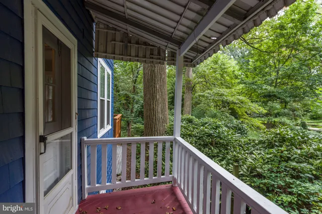 a view of a balcony with outdoor space