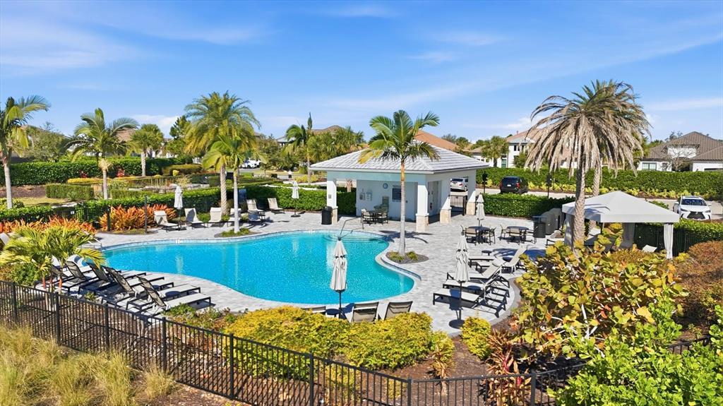 15013 Montello Way Bradenton, FL 34211 - Photo 62 of 100 a view of a house with swimming pool and patio