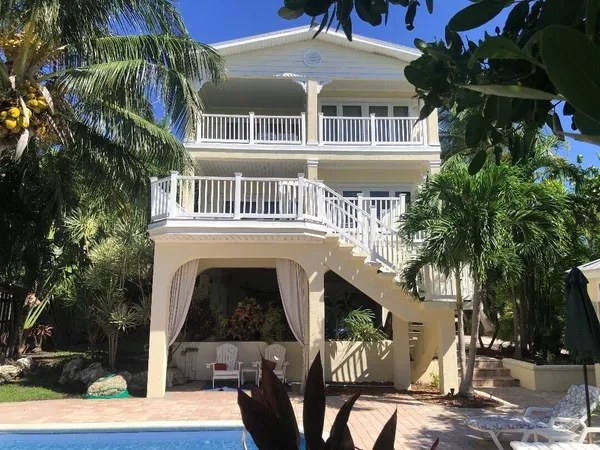 a front view of a house with balcony
