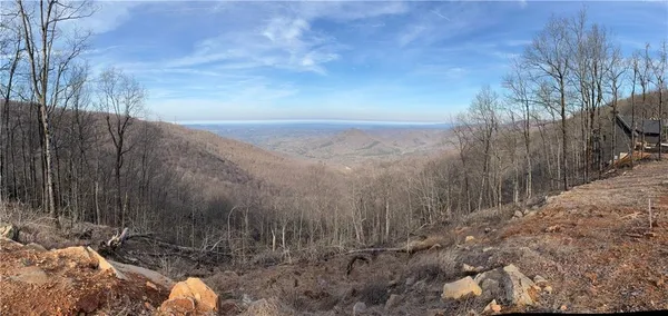 a view of a backyard of the house