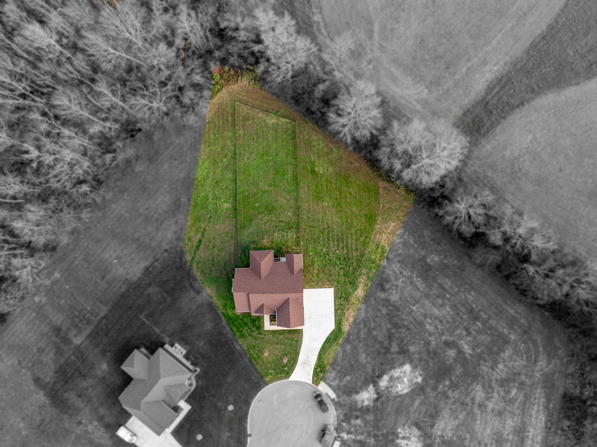 1202 Goose Drive Springfield, TN 37172 - Photo 13 of 45 a aerial view of a house with a yard and trees