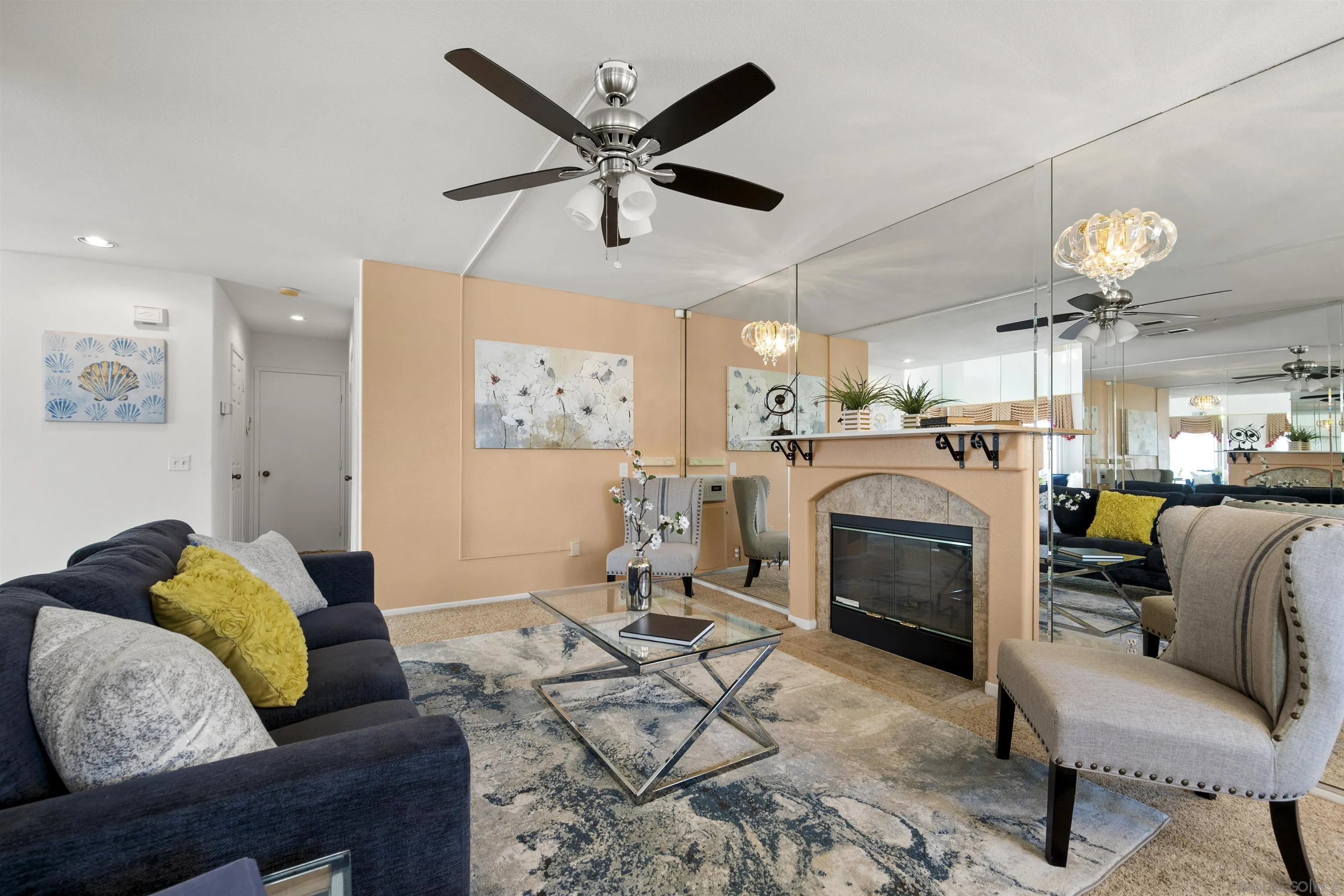 4815 Ebony Ridge Road San Diego, CA 92102 - Photo 13 of 45 a living room with furniture and kitchen view