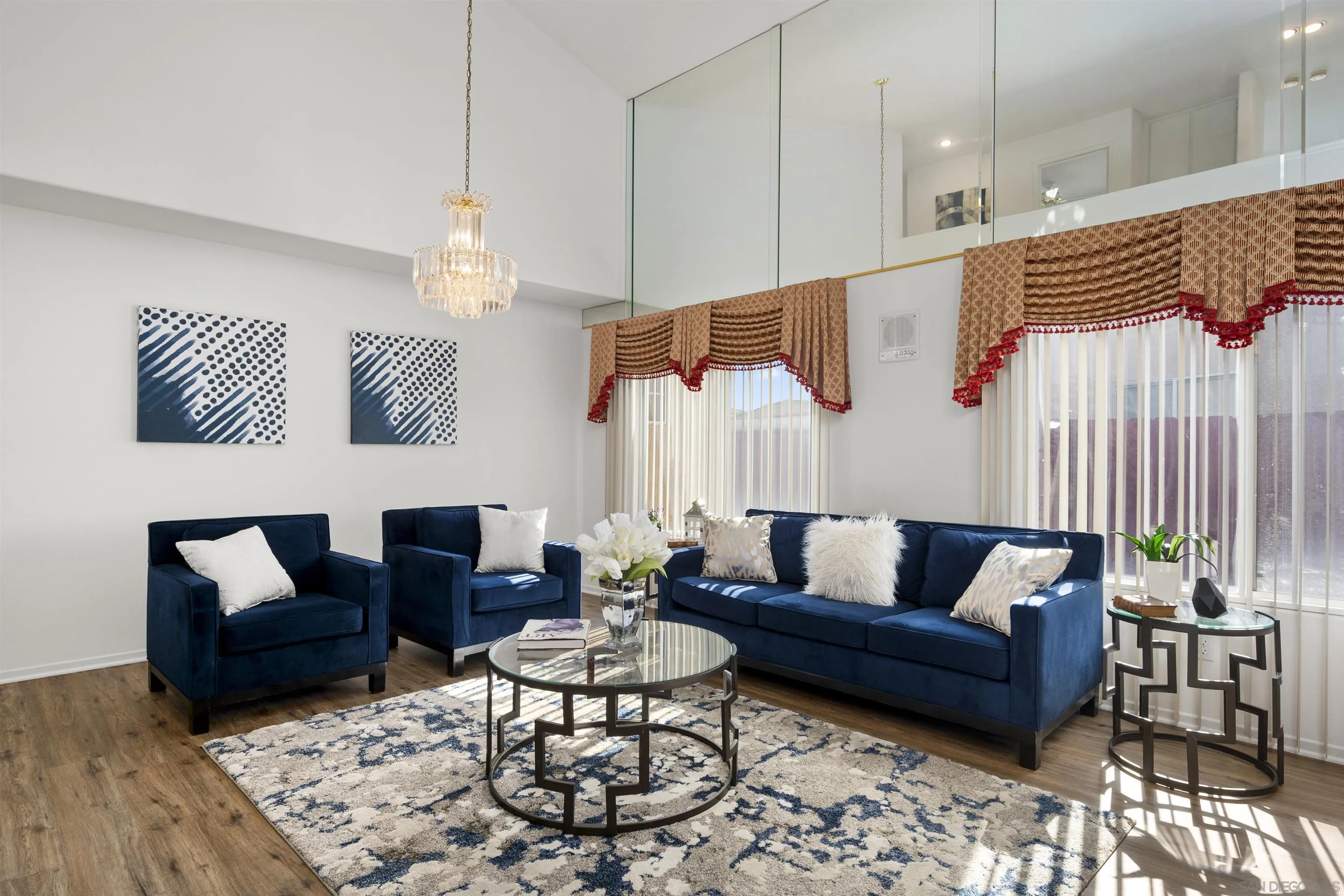 4815 Ebony Ridge Road San Diego, CA 92102 - Photo 8 of 45 a living room with furniture and wooden floor