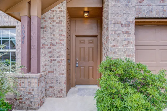 a view of front door of house
