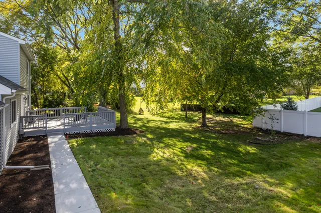 a view of yard with green space