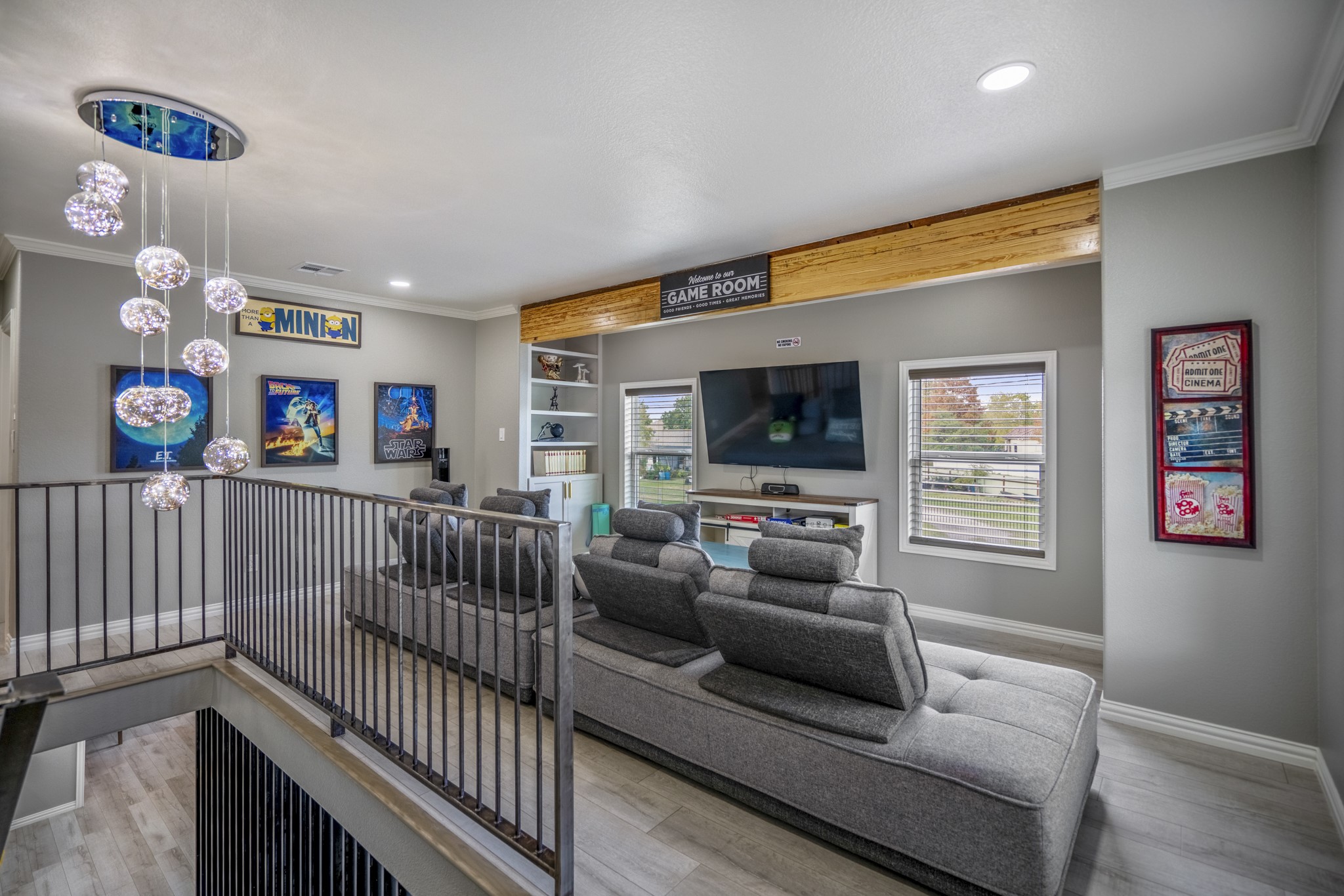 3207 Brownie Campbell Road Houston, TX 77086 - Photo 26 of 49 a living room with furniture and a flat screen tv