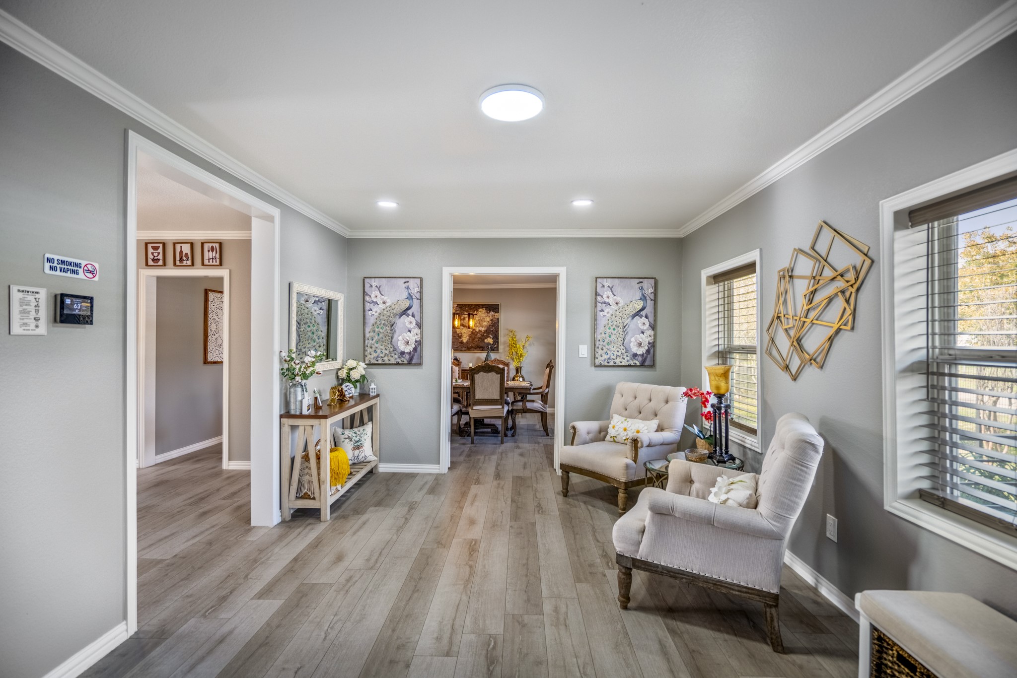 3207 Brownie Campbell Road Houston, TX 77086 - Photo 8 of 49 a living room with furniture and a wooden floor