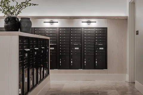 a close view of water heater room