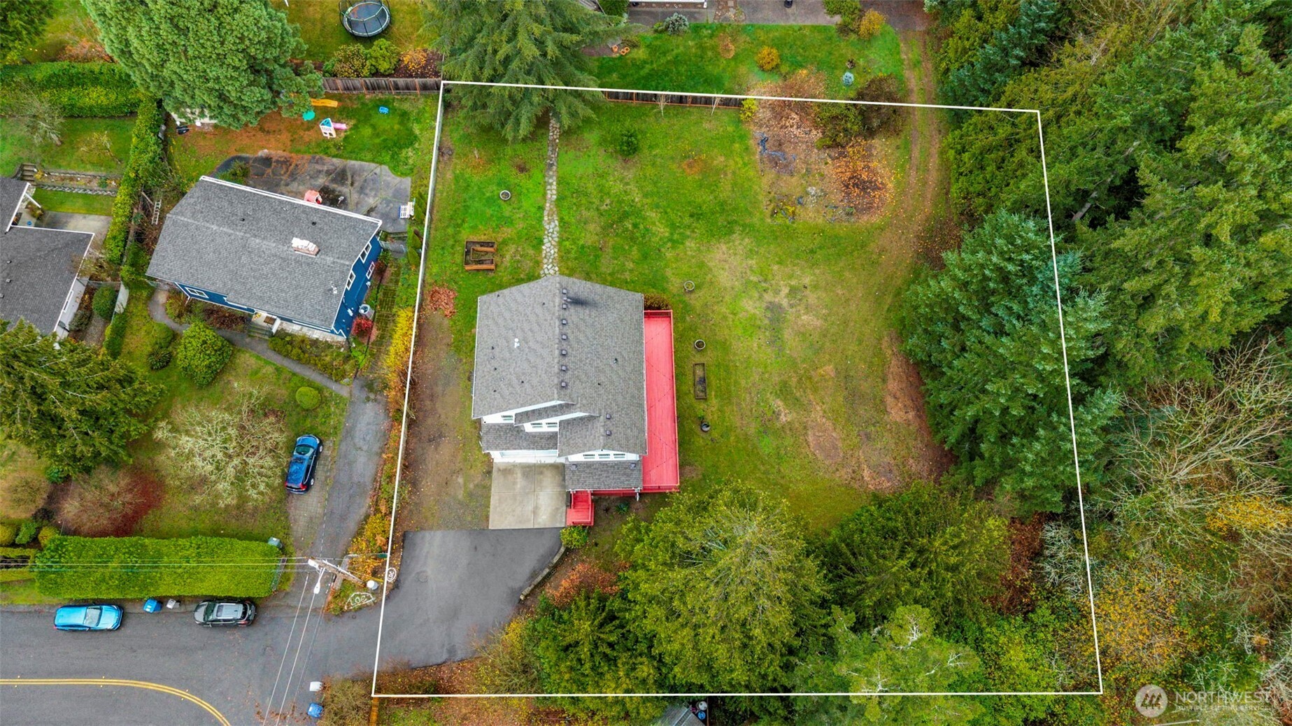 7650 Northeast 204th Place Kenmore, WA 98028 - Photo 2 of 39 an aerial view of a house