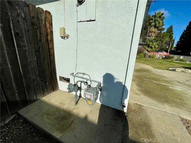 a view of outdoor seating space