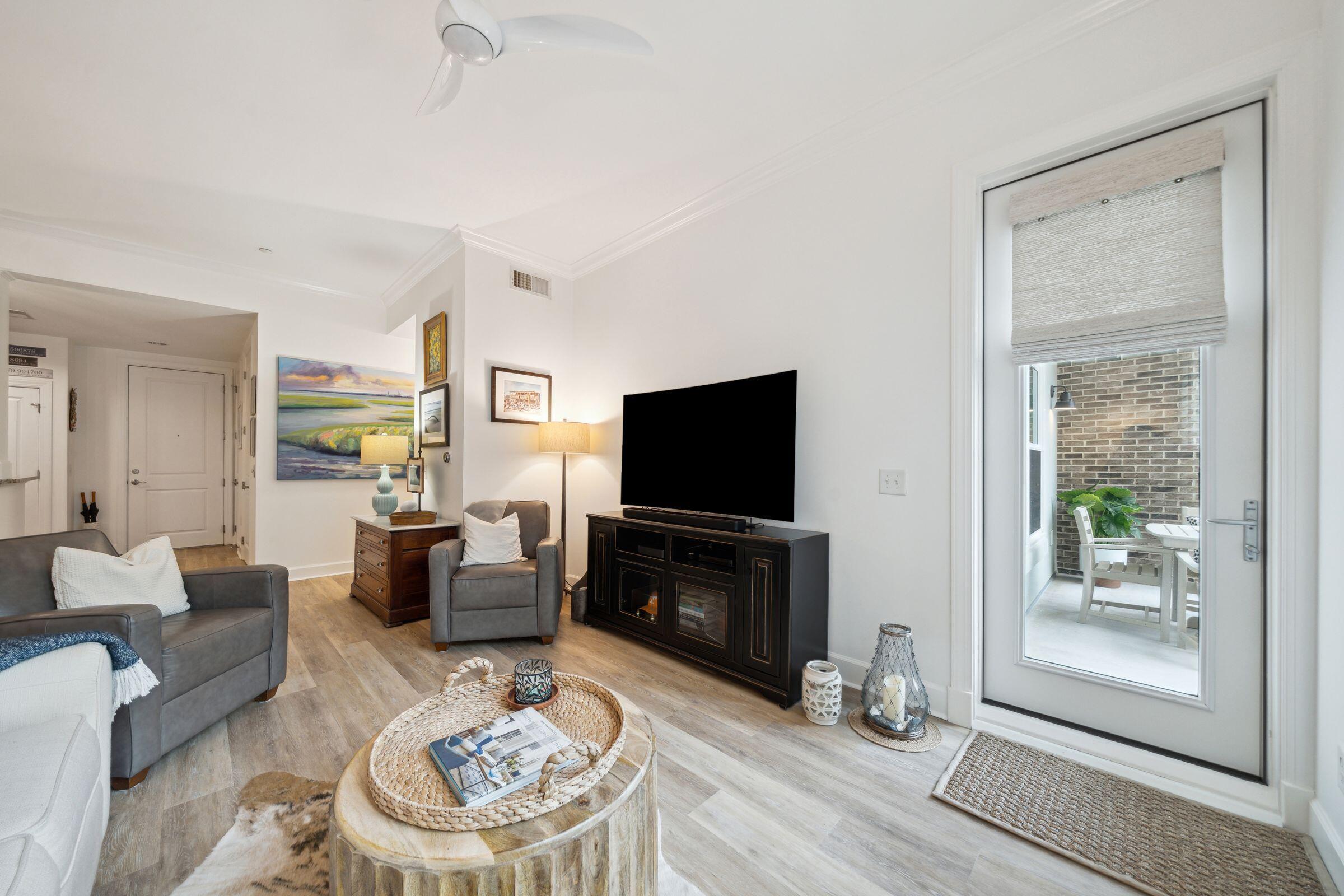 145 Pier View Street, Unit 114 Charleston, SC 29492 - Photo 17 of 41 17. Living Room to Patio