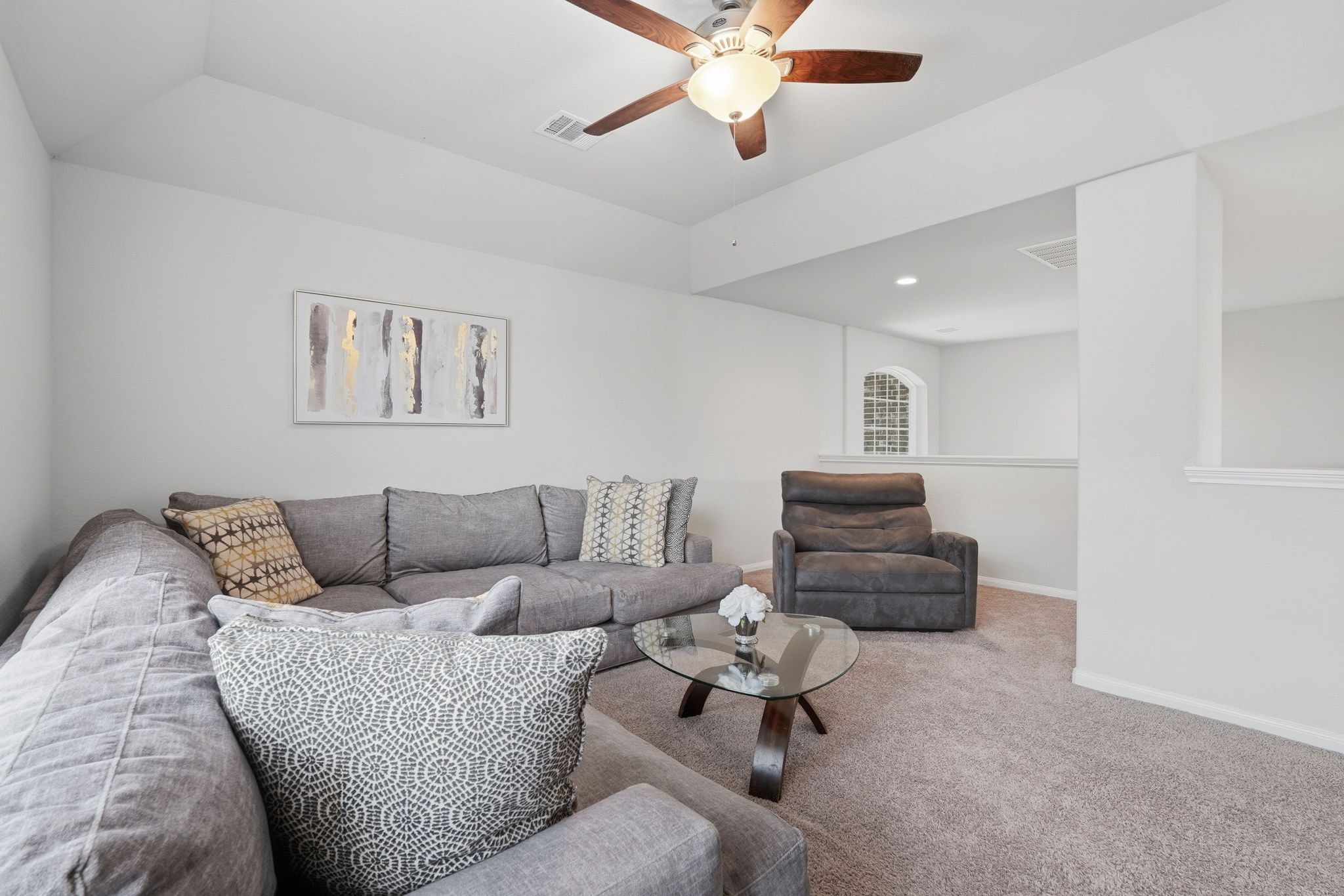 7522 Windsor View Drive Spring, TX 77379 - Photo 20 of 49 Bright flex space perfect for relaxing, gathering, or movie nights.