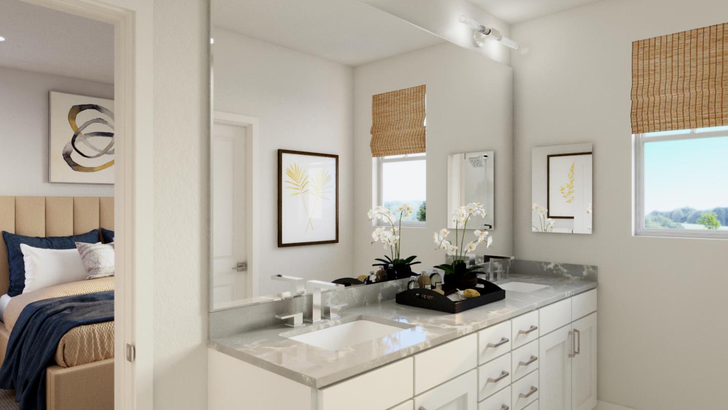 2764 Jones Road Walnut Creek, CA 94597 - Photo 14 of 16 a en suite bathroom with double sink and a mirror