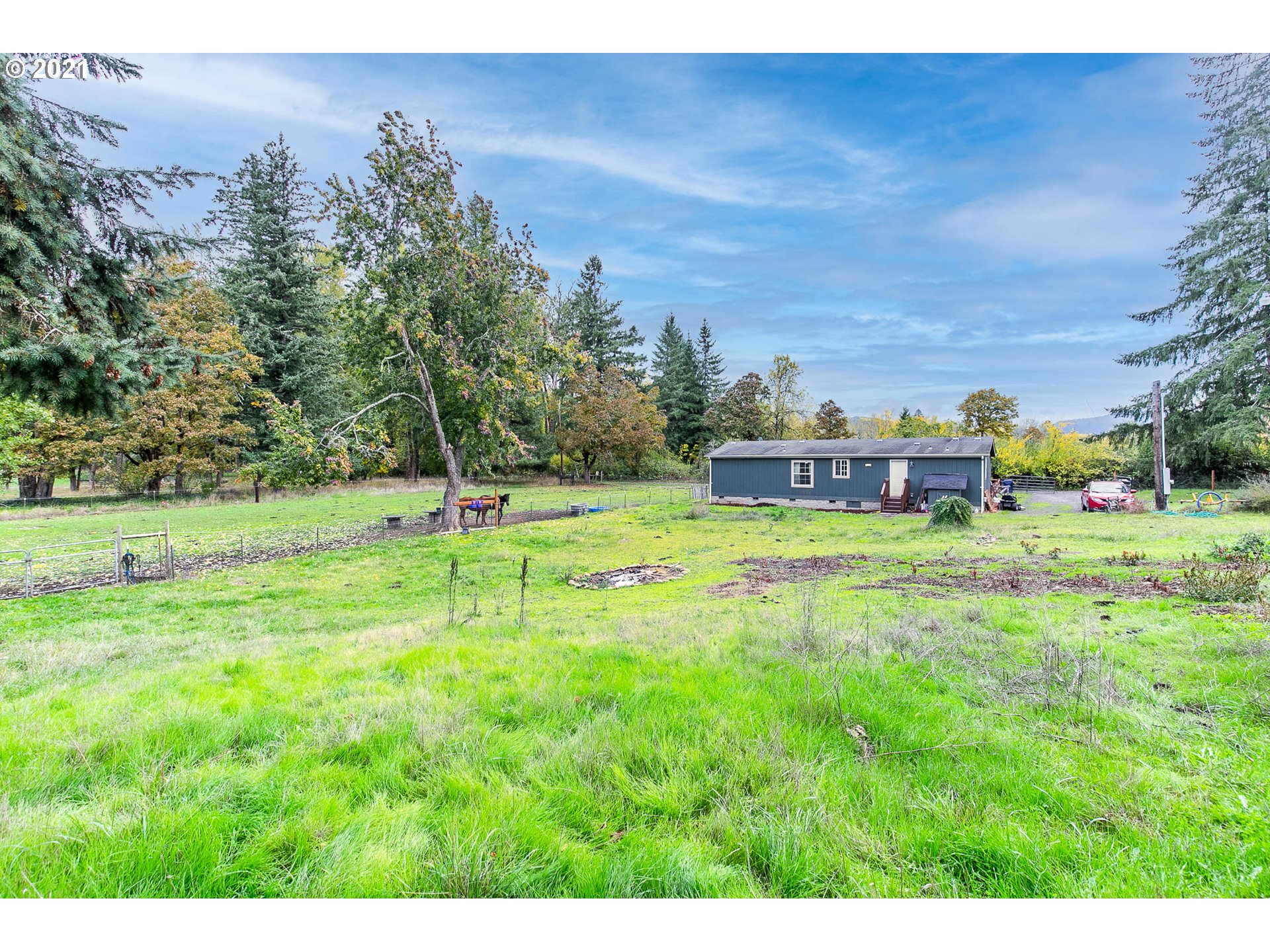 38075 Wheeler Road Dexter, OR 97431 - Photo 25 of 32 a green field with lots of trees in the background