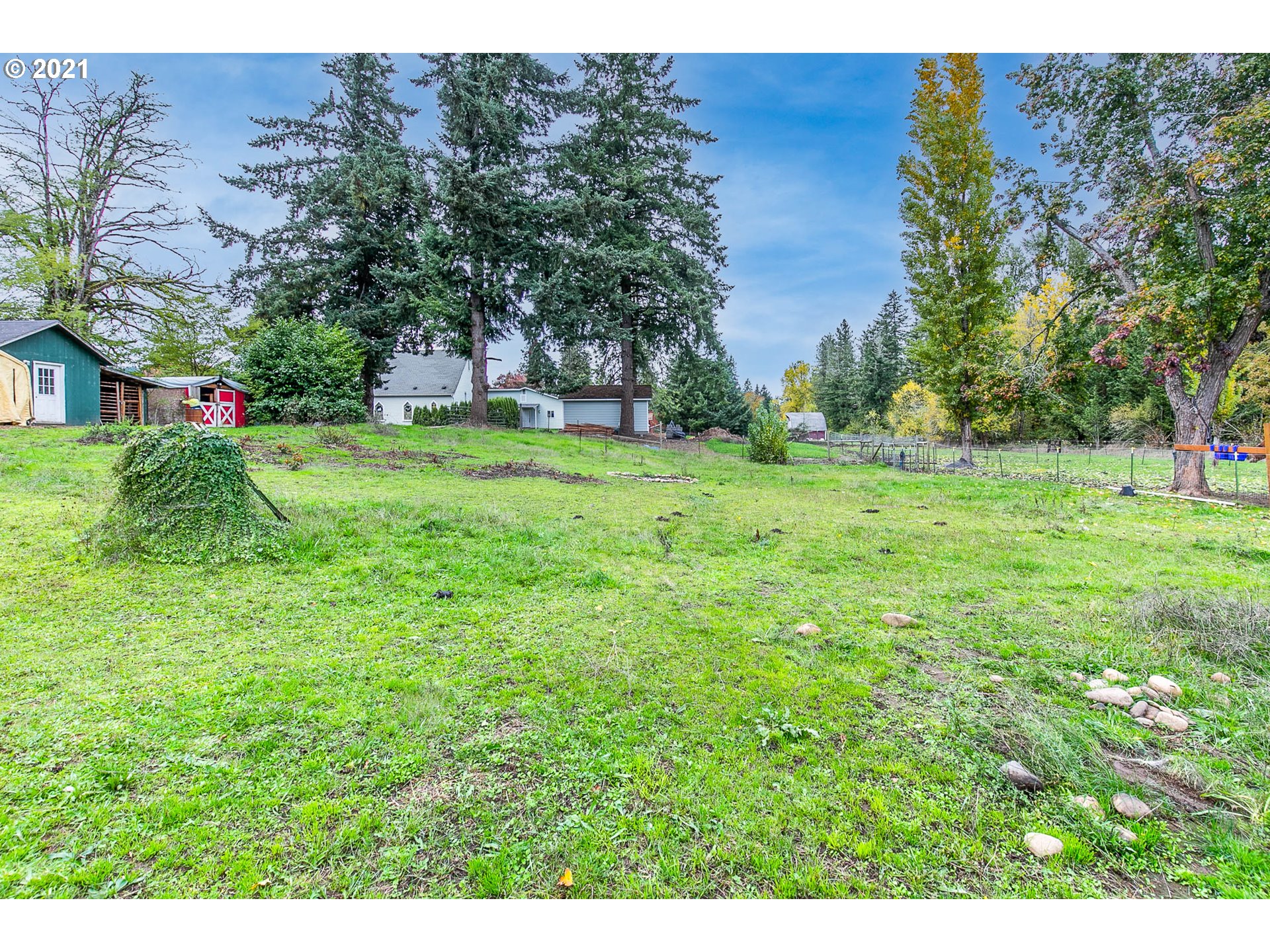 38075 Wheeler Road Dexter, OR 97431 - Photo 29 of 32 a backyard of a house with lots of green space