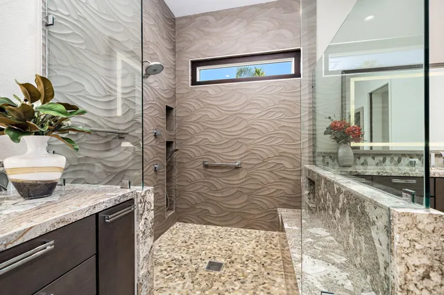 a living room with furniture fireplace and a flat screen tv