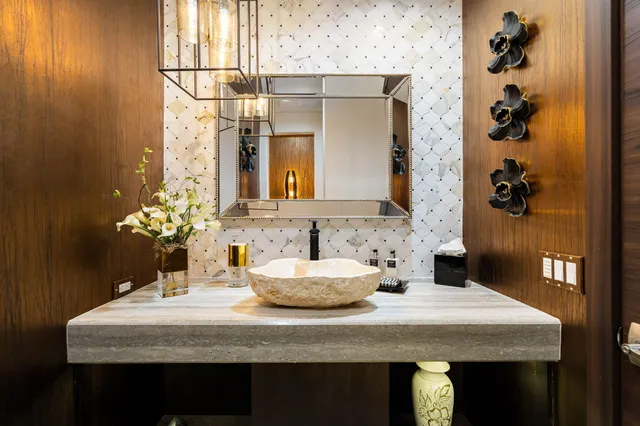 a living room with furniture or couch and a view of kitchen