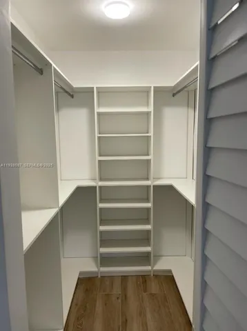 a view of walk in closet