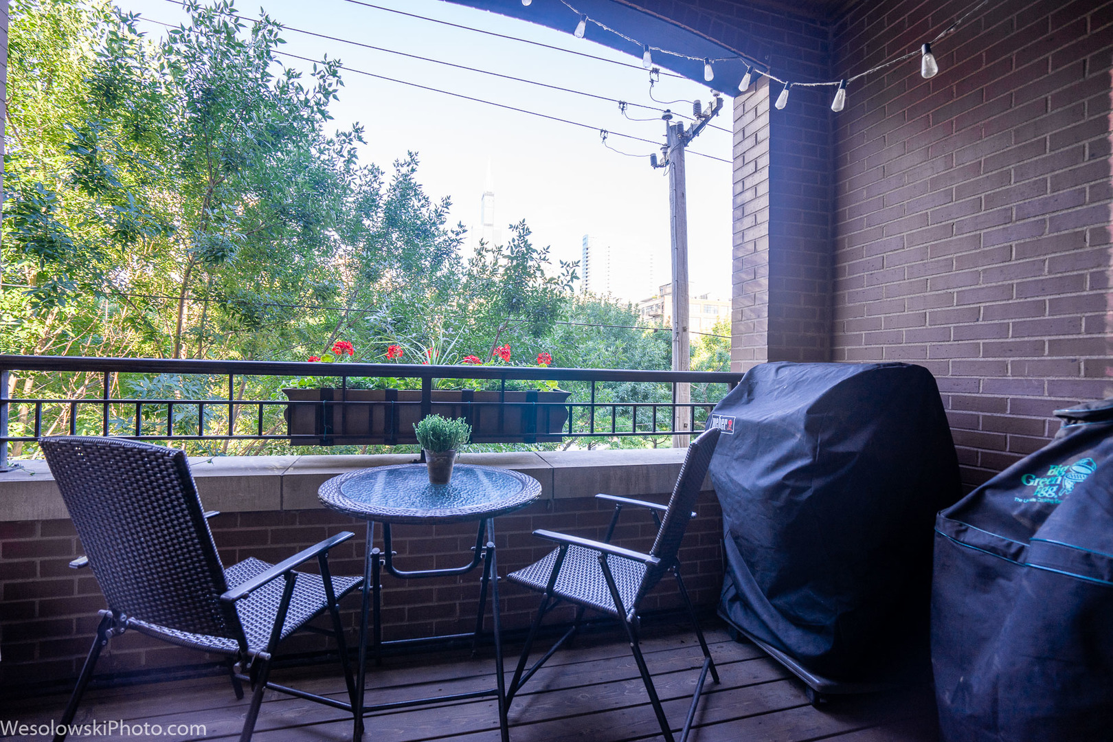 106 South Sangamon Street, Unit 2N Chicago, IL 60607 - Photo 21 of 27 a view of a chairs and table in the balcony