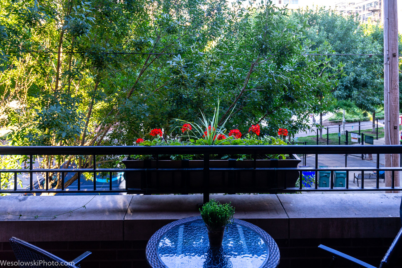 106 South Sangamon Street, Unit 2N Chicago, IL 60607 - Photo 22 of 27 a view of a chairs and table in a balcony
