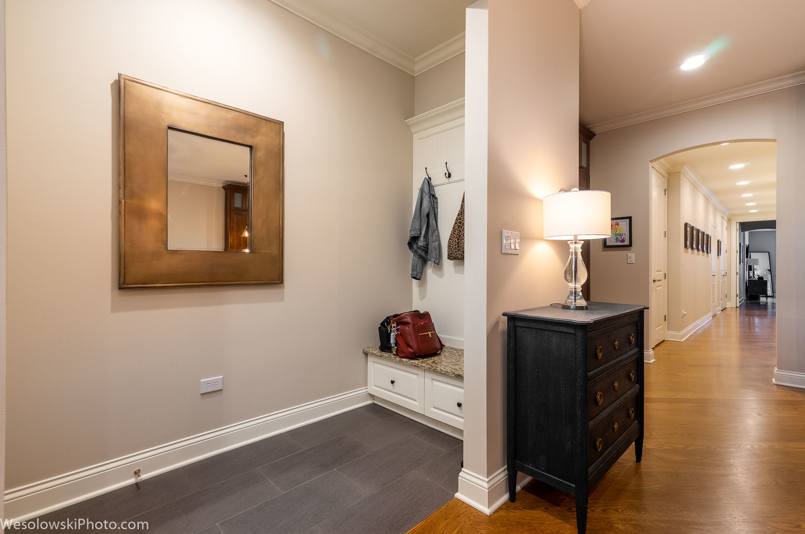 106 South Sangamon Street, Unit 2N Chicago, IL 60607 - Photo 9 of 27 a hallway with a view of living room