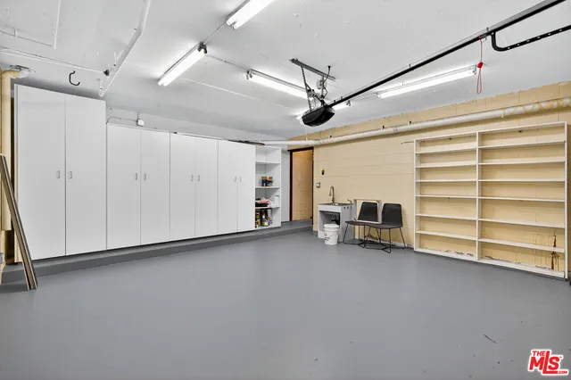 an outdoor view of building with trees around