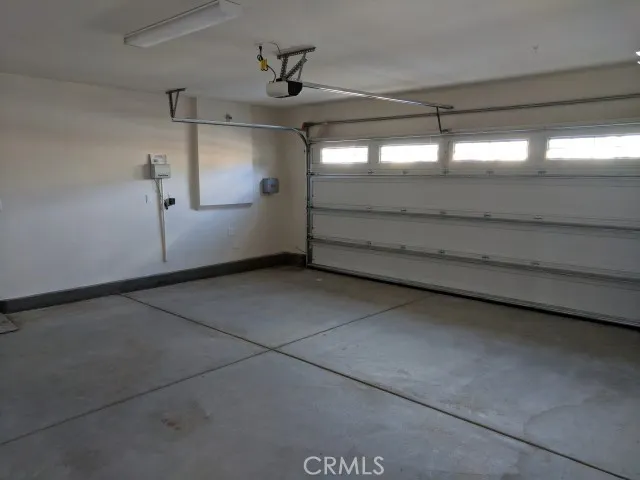 a view of a garage