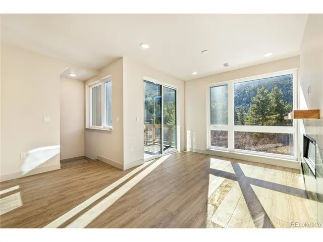 a view interior of the house and wooden floor