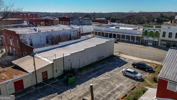 a view of large hall with a window
