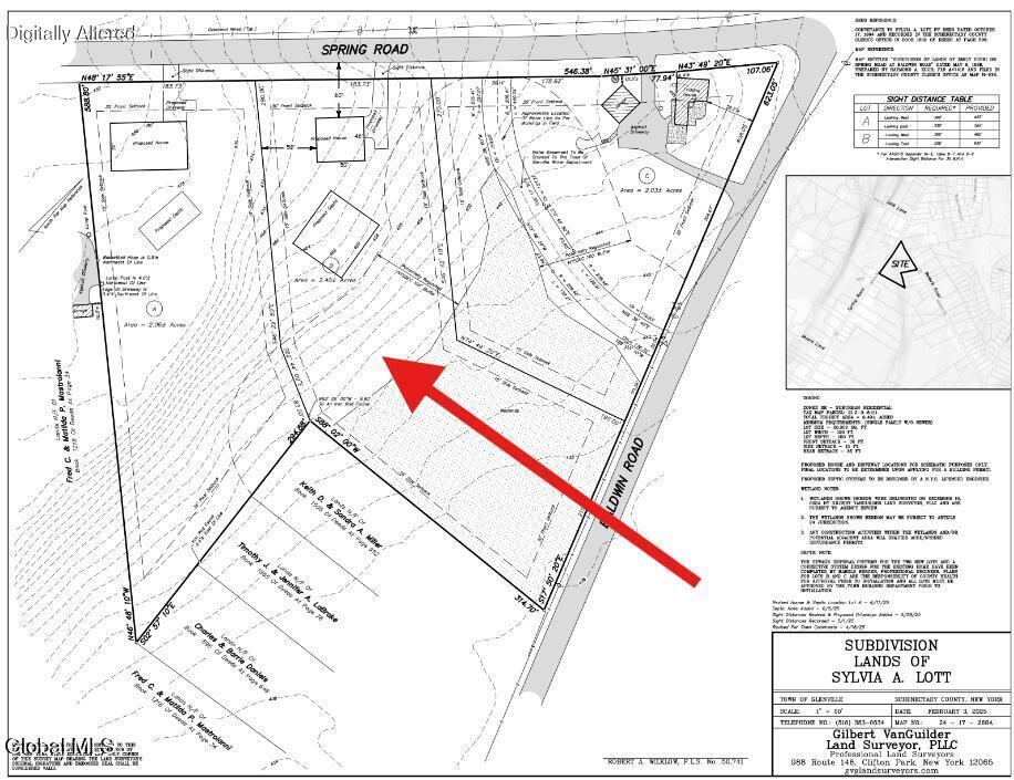 164 Spring Road Glenville, NY 12302 - Photo 3 of 3 164 Spring Plot Map