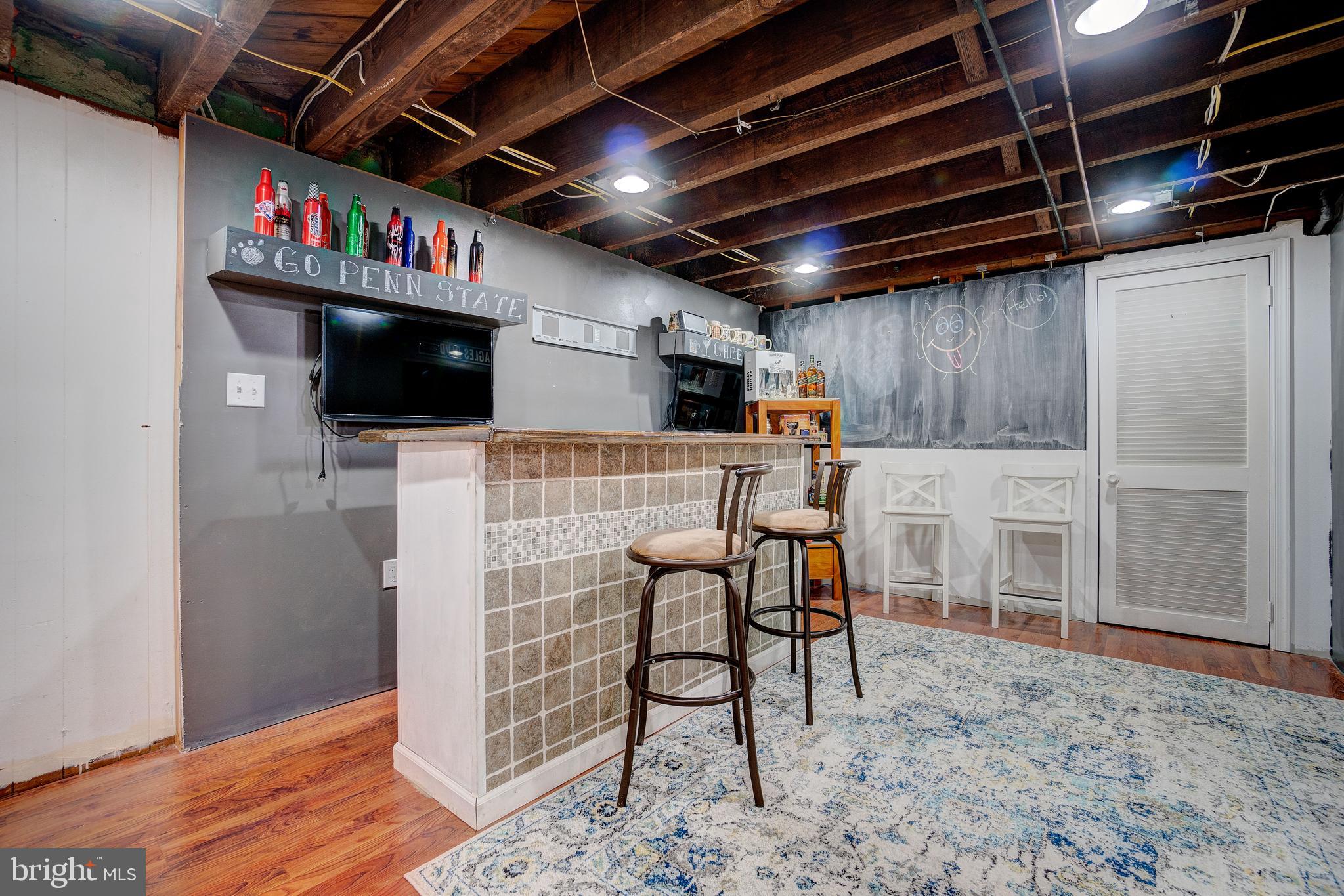 127 School Lane Springfield, PA 19064 - Photo 39 of 45 Lower Level with dry bar and full bath
