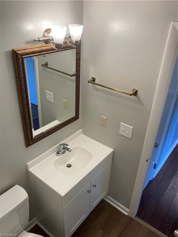 2930 St Marks Road Southwest, Unit E Winston-Salem, NC 27103 - Photo 36 of 49 Just like the primary bath, the shared bath has new toilet, flooring and paint (2022-23) and an includes shower.