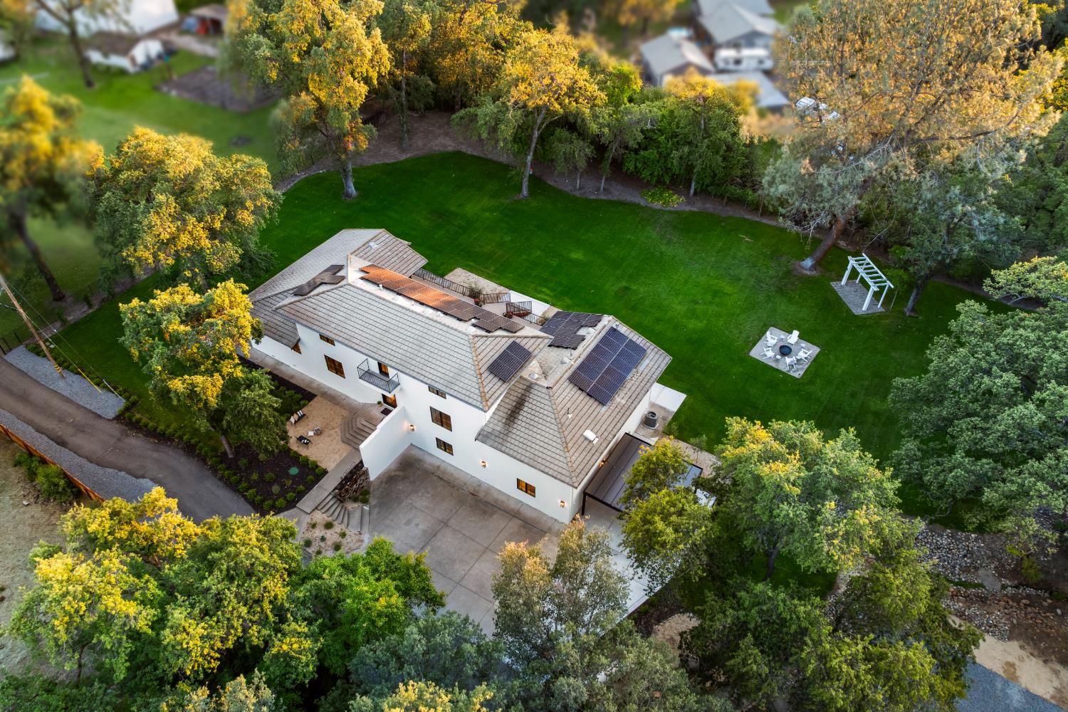 7697 Horseshoe Bar Road Loomis, CA 95650 - Photo 76 of 76 an aerial view of a house with garden space and street view