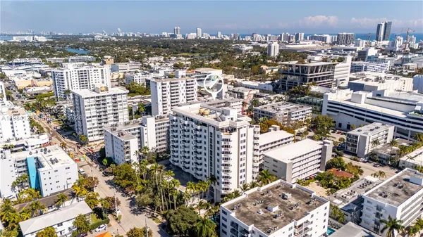 an aerial view of city