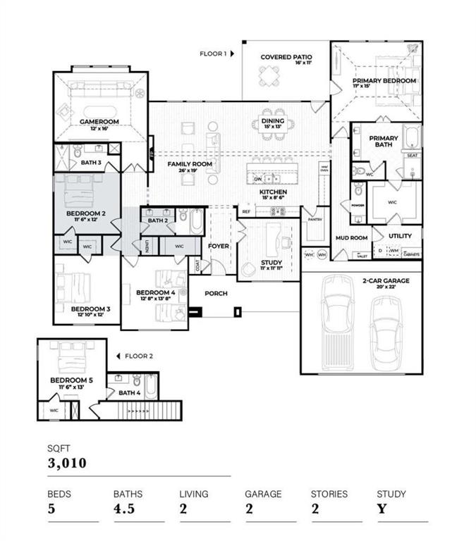 204 Slimp Bluff Azle, TX 76020 - Photo 24 of 24 Floorplan is single story and this property does not have the second floor