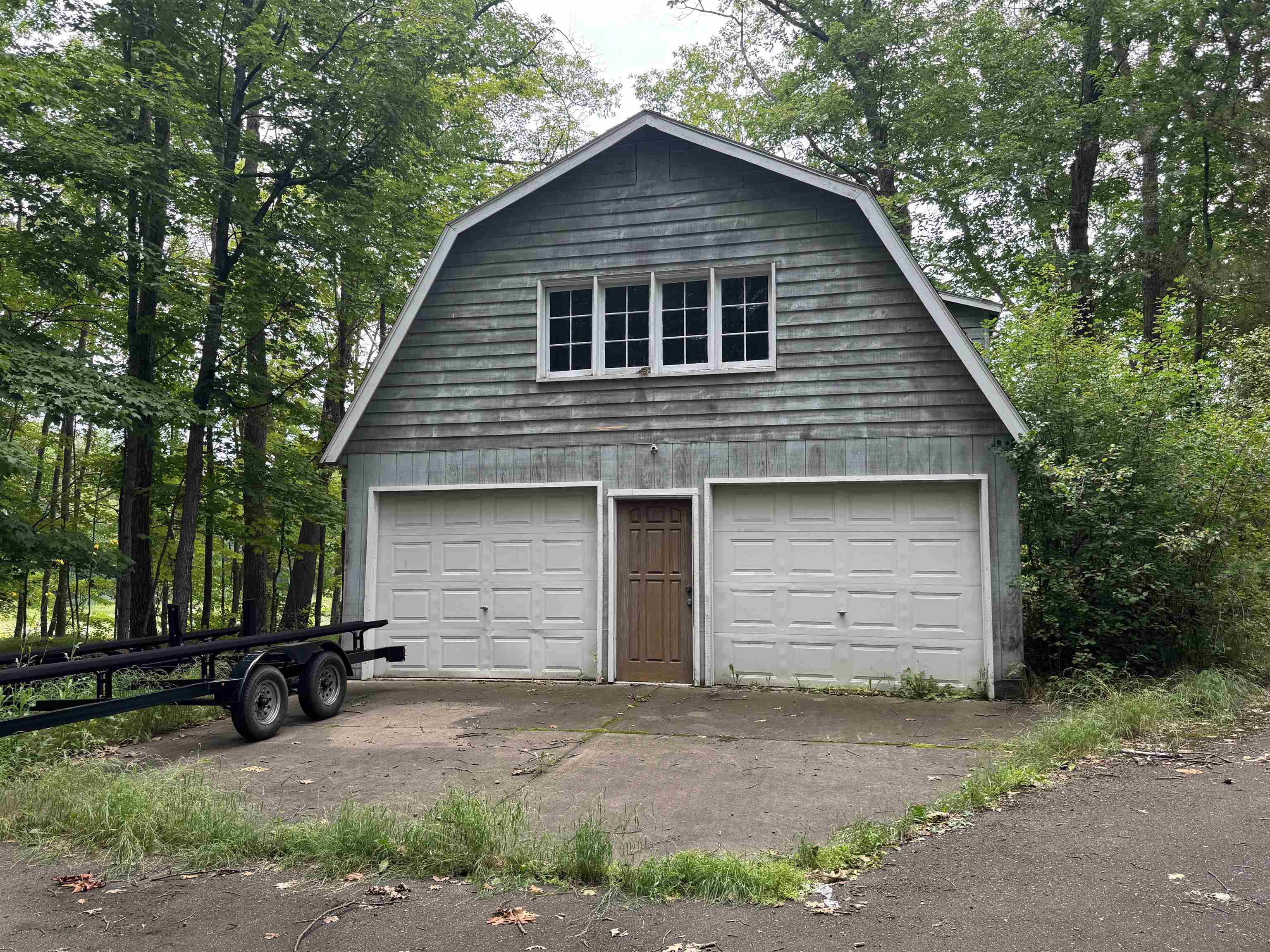 10570 Eagle Lake Road Delta, WI 54847 - Photo 21 of 24 Garage featuring a detached garage