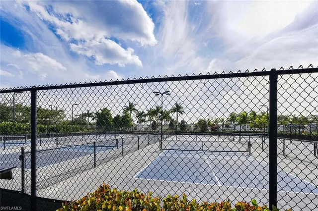 a view of a wrought fence