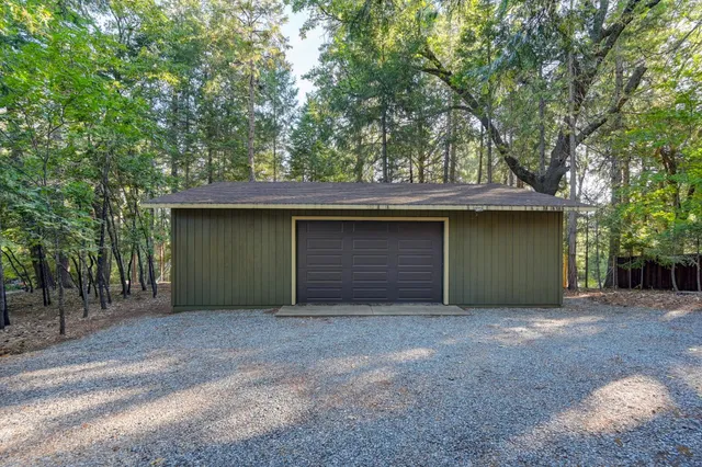 a view of outdoor space with garden